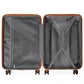Kono 24 Inch Lightweight Hard Shell Abs Suitcase With Tsa Lock - Grey