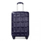 Kono 20 Inch Lightweight Hard Shell Abs Luggage Cabin Suitcase With TSA Lock - Navy