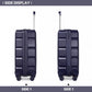 Kono 20 Inch Lightweight Hard Shell Abs Luggage Cabin Suitcase With TSA Lock - Navy