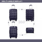 Kono 28 Inch Lightweight Hard Shell Abs Suitcase With TSA Lock - Navy