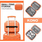 Kono 13 Inch Lightweight Hard Shell Abs Vanity Case - Orange