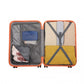 Kono 24 Inch Lightweight Hard Shell Abs Suitcase With TSA Lock - Orange