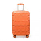 Kono 20 Inch Lightweight Hard Shell Abs Suitcase With TSA Lock - Orange