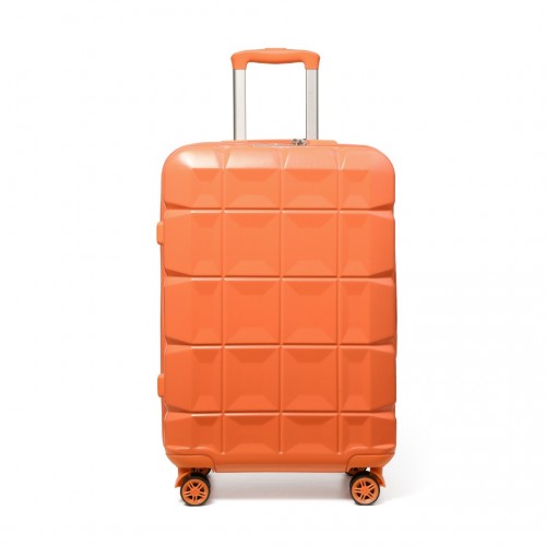 Kono 28 Inch Lightweight Hard Shell Abs Suitcase With TSA Lock - Orange