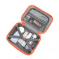 Kono Lightweight Hard Shell Abs Suitcase With TSA Lock And Vanity Case 4 Piece Set - Orange