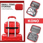 Kono 13 Inch Lightweight Hard Shell ABS Vanity Case - Red