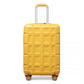 Kono 20 Inch Lightweight Hard Shell Abs Luggage Cabin Suitcase With TSA Lock - Yellow