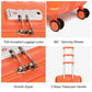British Traveller 3 Pcs Set Durable Polycarbonate & ABS Hard Shell Suitcase With TSA Lock - Orange