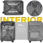 British Traveller 20 Inch Multi-Texture Polypropylene Hard Shell Suitcase With TSA Lock - Black