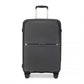 British Traveller 20 Inch Spinner Hard Shell PP Suitcase With TSA Lock - Black