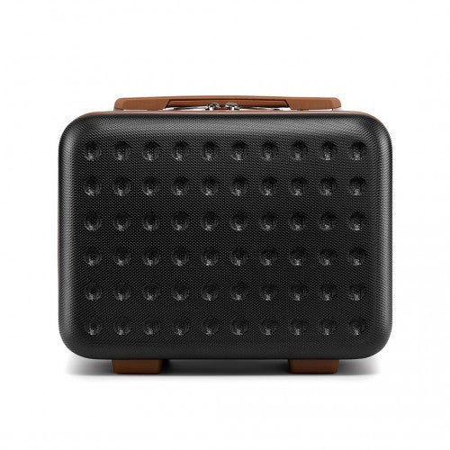Kono 13 Inch Special Hard Shell Abs Vanity Case - Black