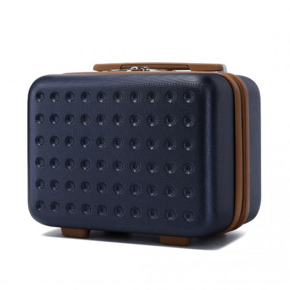 Kono 13 Inch Special Hard Shell Abs Vanity Case - Navy