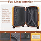 Kono 20 Inch Cabin Size Flexible Hard Shell Abs Suitcase With TSA Lock - Yellow