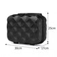 British Traveller 13 Inch Ultralight Abs And Polycarbonate Vanity Case - Black