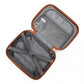 British Traveller Ultralight Abs And Polycarbonate Bumpy Diamond 4 Pcs Luggage Set With TSA Lock - Black And Brown