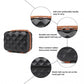 British Traveller Ultralight Abs And Polycarbonate Bumpy Diamond 4 Pcs Luggage Set With TSA Lock - Black And Brown