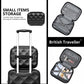 British Traveller Ultralight Abs And Polycarbonate Bumpy Diamond 4 Pcs Luggage Set With TSA Lock - Black