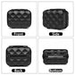 British Traveller Ultralight Abs And Polycarbonate Bumpy Diamond 4 Pcs Luggage Set With TSA Lock - Black