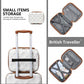 British Traveller 13 Inch Ultralight Abs And Polycarbonate Vanity Case - Cream