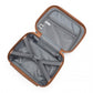 British Traveller 13 Inch Ultralight Abs And Polycarbonate Vanity Case - Cream