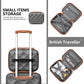 British Traveller Ultralight Abs And Polycarbonate Bumpy Diamond 4 Pcs Luggage Set With TSA Lock - Grey And Brown