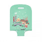 L-Cover-1 - Elastic Luggage Cover With Printed Design Medium - Green