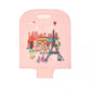 L-Cover-3 - Elastic Luggage Cover With Printed Design Large- Pink