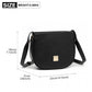 Miss Lulu Simple Cross-Body Handbag - Black