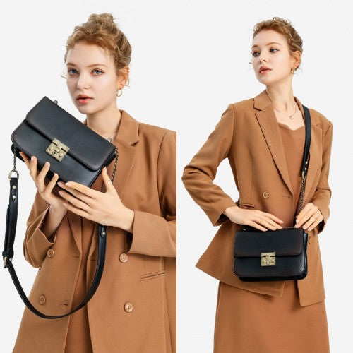 Miss Lulu Retro Cross-Body Bag - Brown