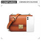 Miss Lulu Retro Cross-Body Bag - Brown