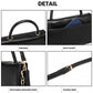 Miss Lulu Personality Versatile Chain Handbag Crossbody Bag - Black