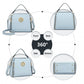 Miss Lulu Leather Look Practical Cross-Body Bag - Blue
