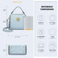 Miss Lulu Leather Look Practical Cross-Body Bag - Blue