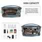 Miss Lulu Leather Look Practical Cross-Body Bag - Blue