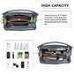 Miss Lulu Leather Look Practical Cross-Body Bag - Blue