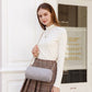 Miss Lulu Cylindrical Lightweight Cross Body Bag - Grey