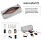 Miss Lulu Cylindrical Lightweight Cross Body Bag - Grey