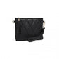 Miss Lulu Small PU Leather Soft Crossbody Bag - Grey