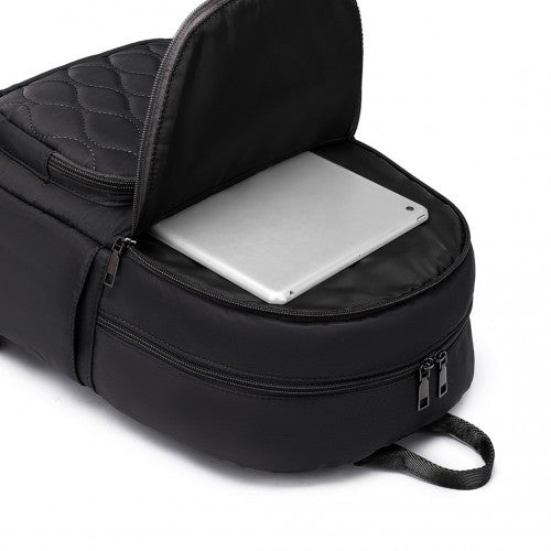 Miss Lulu Casual Lightweight Ladies Backpack - Black