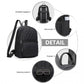 Miss Lulu Casual Lightweight Ladies Backpack - Black