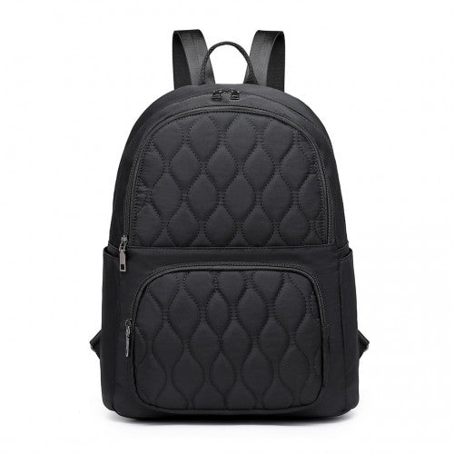 Miss Lulu Casual Lightweight Ladies Backpack - Black