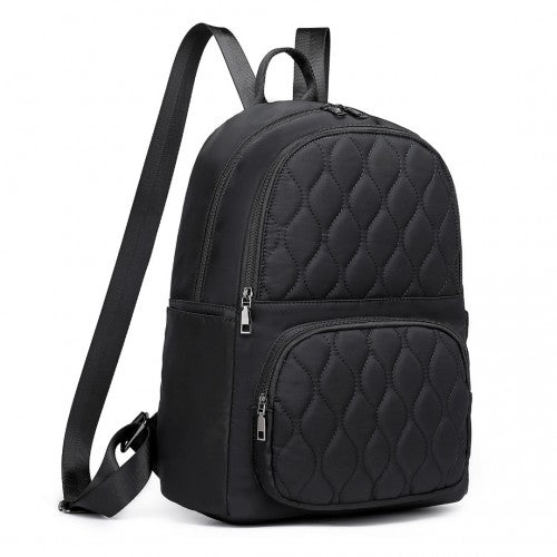 Miss Lulu Casual Lightweight Ladies Backpack - Black