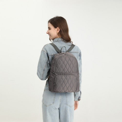 Miss Lulu Casual Lightweight Ladies Backpack - Black