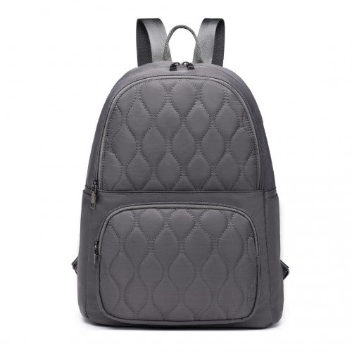 Miss Lulu Casual Lightweight Ladies Backpack - Grey