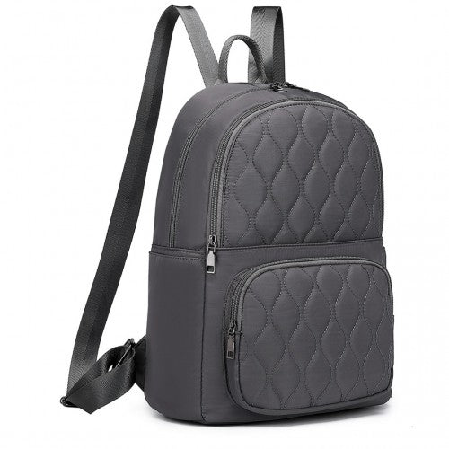 Miss Lulu Casual Lightweight Ladies Backpack - Grey