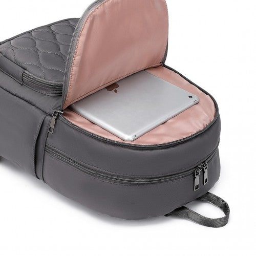 Miss Lulu Casual Lightweight Ladies Backpack - Grey