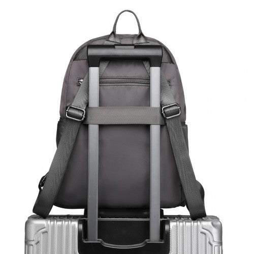 Miss Lulu Casual Lightweight Ladies Backpack - Grey