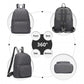 Miss Lulu Casual Lightweight Ladies Backpack - Grey