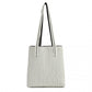 Miss Lulu Large Capacity Polyester Tote Shopping Bag - Beige