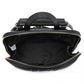 Miss Lulu 3 Piece Elegant Leather Backpack Set - Black